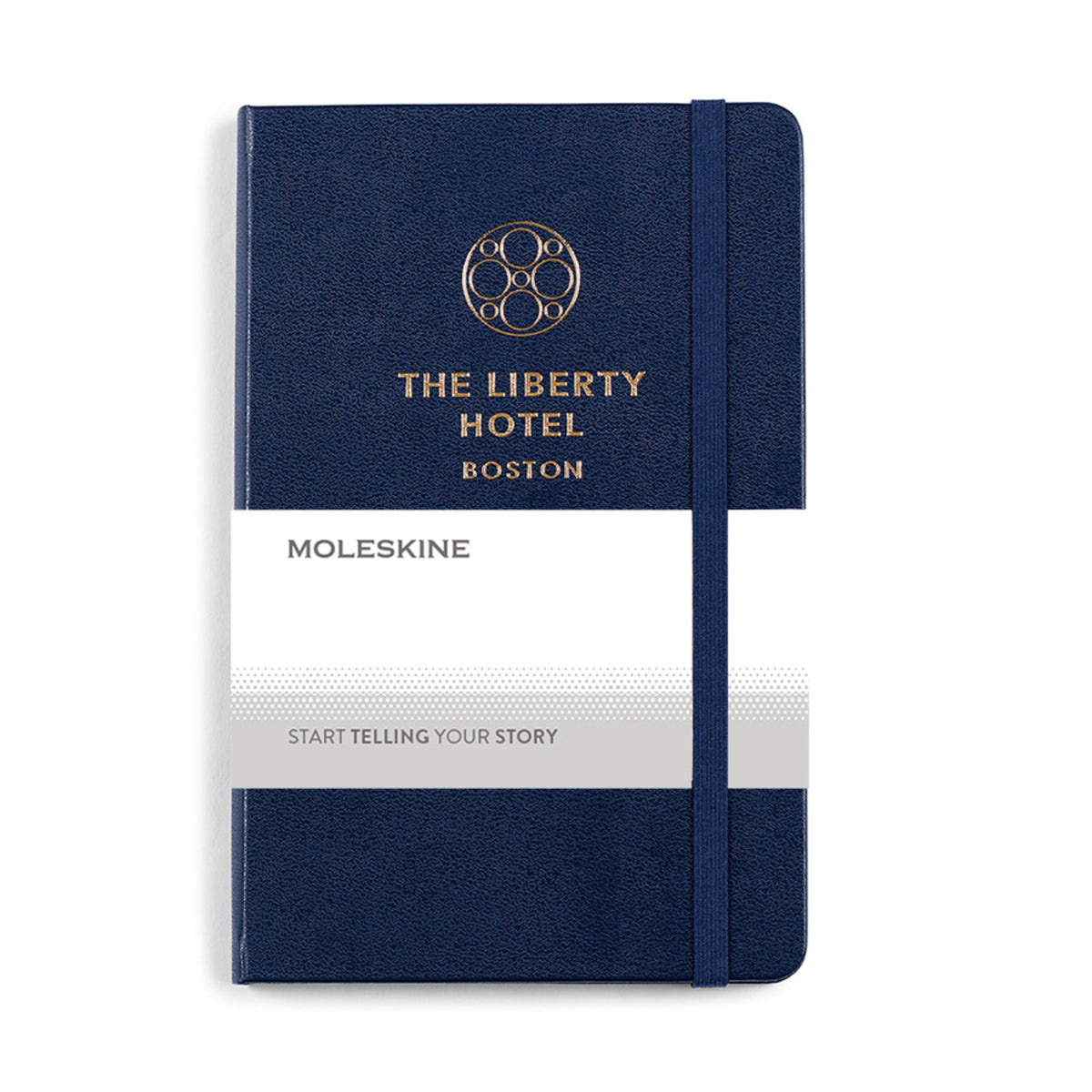 Moleskine Hard Cover Ruled Notebook, Medium - Navy Blue - View 2