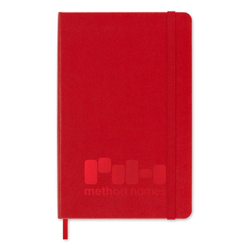 Moleskine Hard Cover Ruled Notebook, Medium - Scarlet Red - View 1