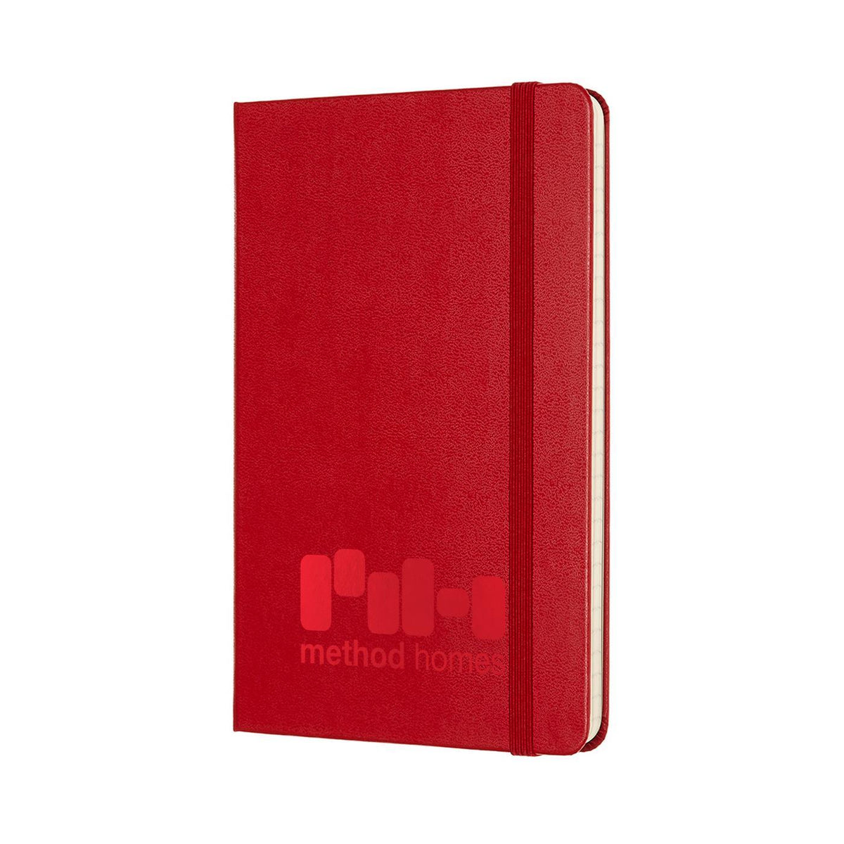 Moleskine Hard Cover Ruled Notebook, Medium - Scarlet Red - View 2