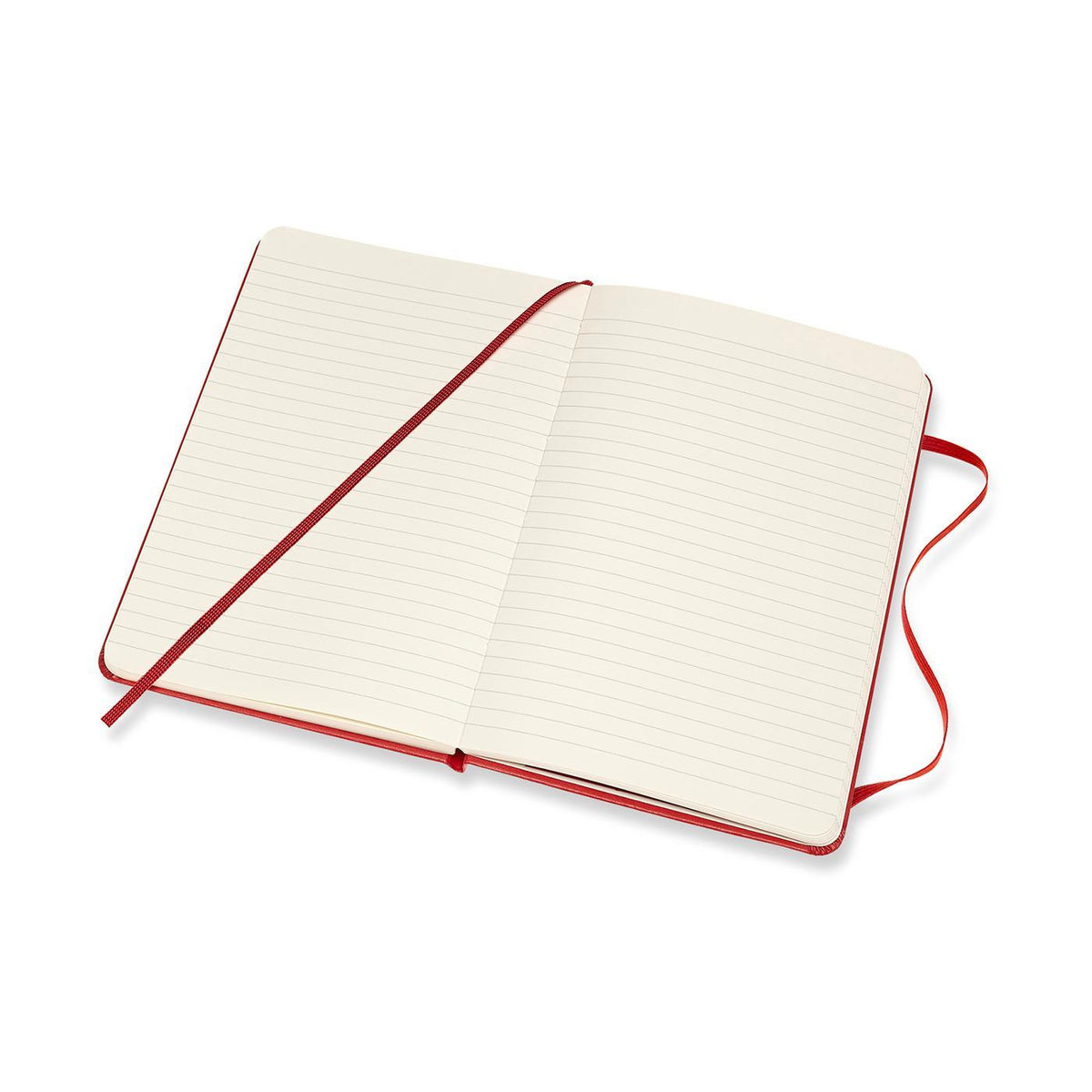 Moleskine Hard Cover Ruled Notebook, Medium - Scarlet Red - View 4