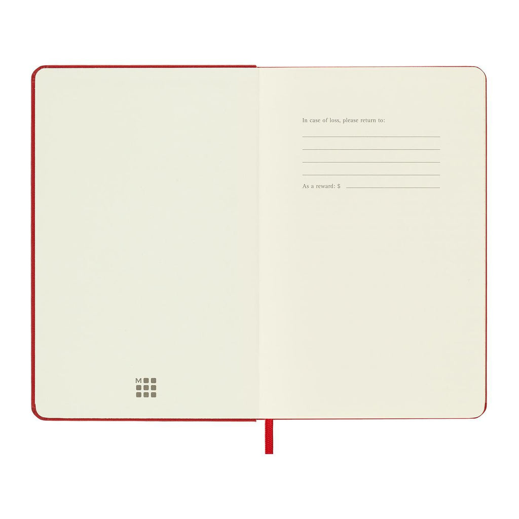Moleskine Hard Cover Ruled Notebook, Medium - Scarlet Red - View 5