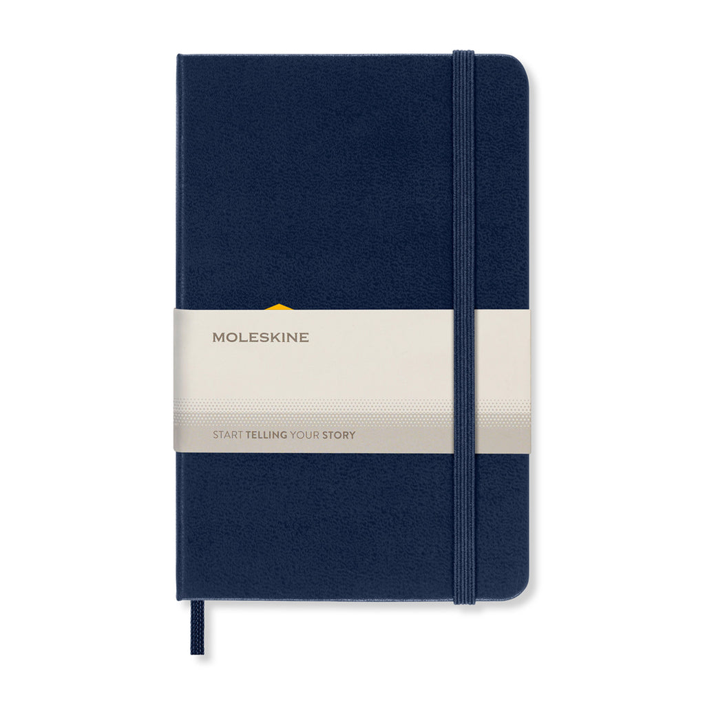 Moleskine Hard Cover Ruled Notebook, Pocket Debossing - Sapphire Blue - View 2