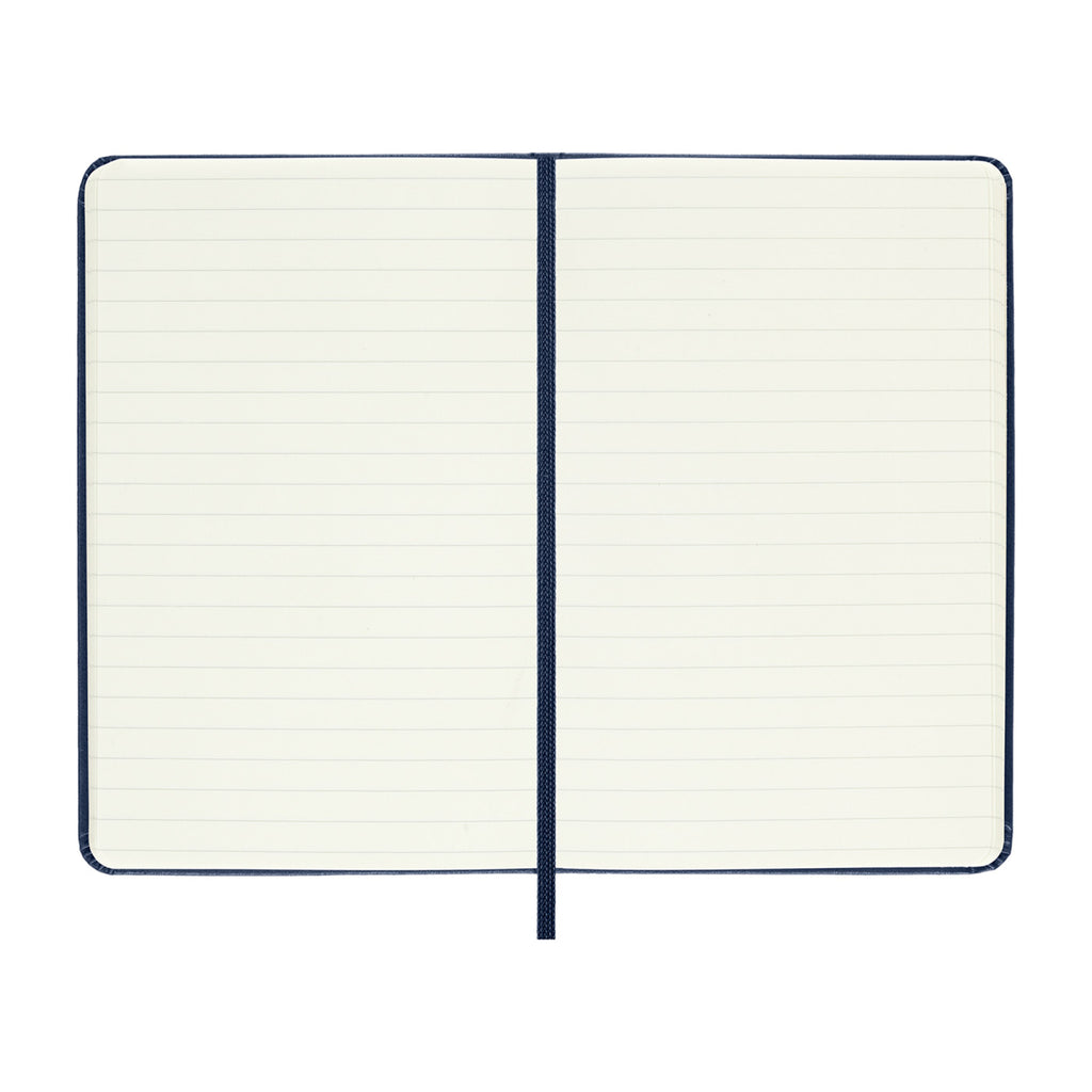 Moleskine Hard Cover Ruled Notebook, Pocket Debossing - Sapphire Blue - View 3