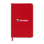 Moleskine Hard Cover Ruled Notebook, Pocket Debossing - Scarlet Red - View 1