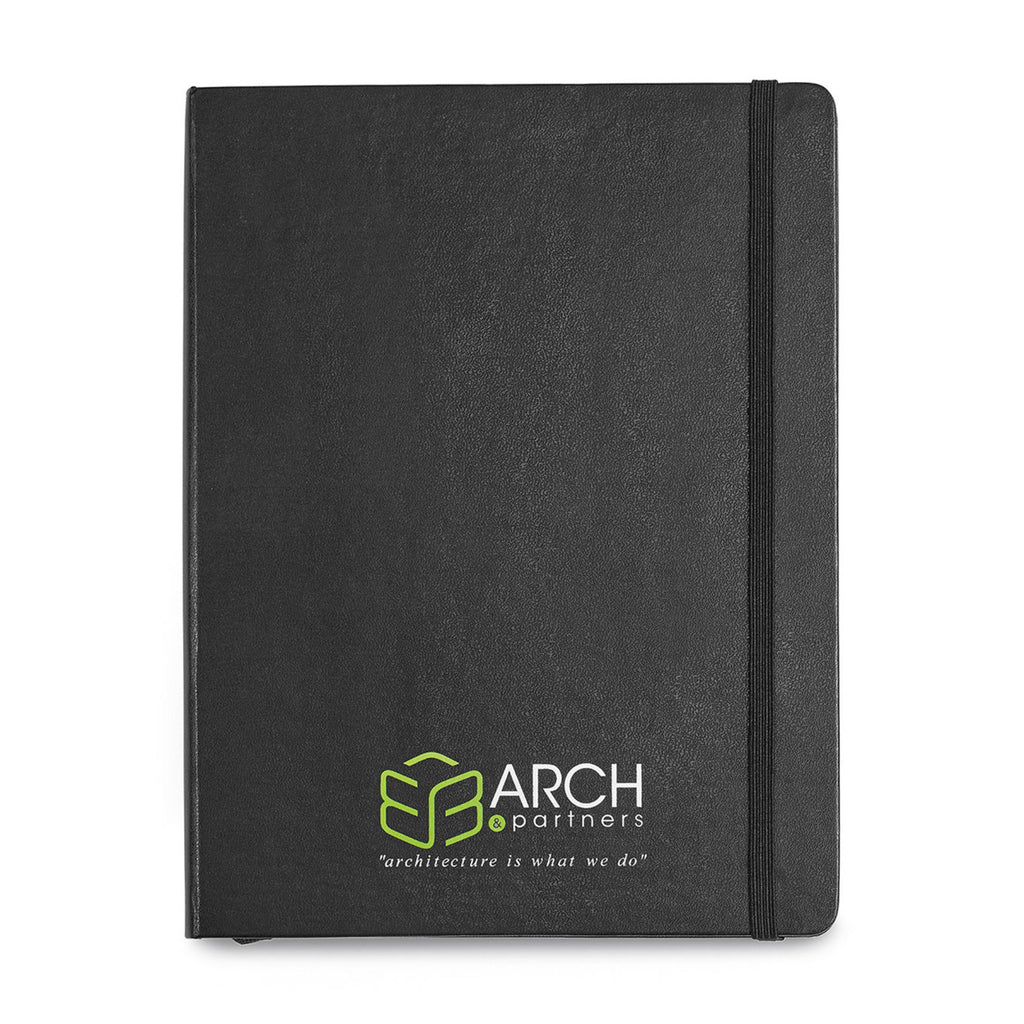 Moleskine Hard Cover Ruled Notebook, X-Large - Black - View 1