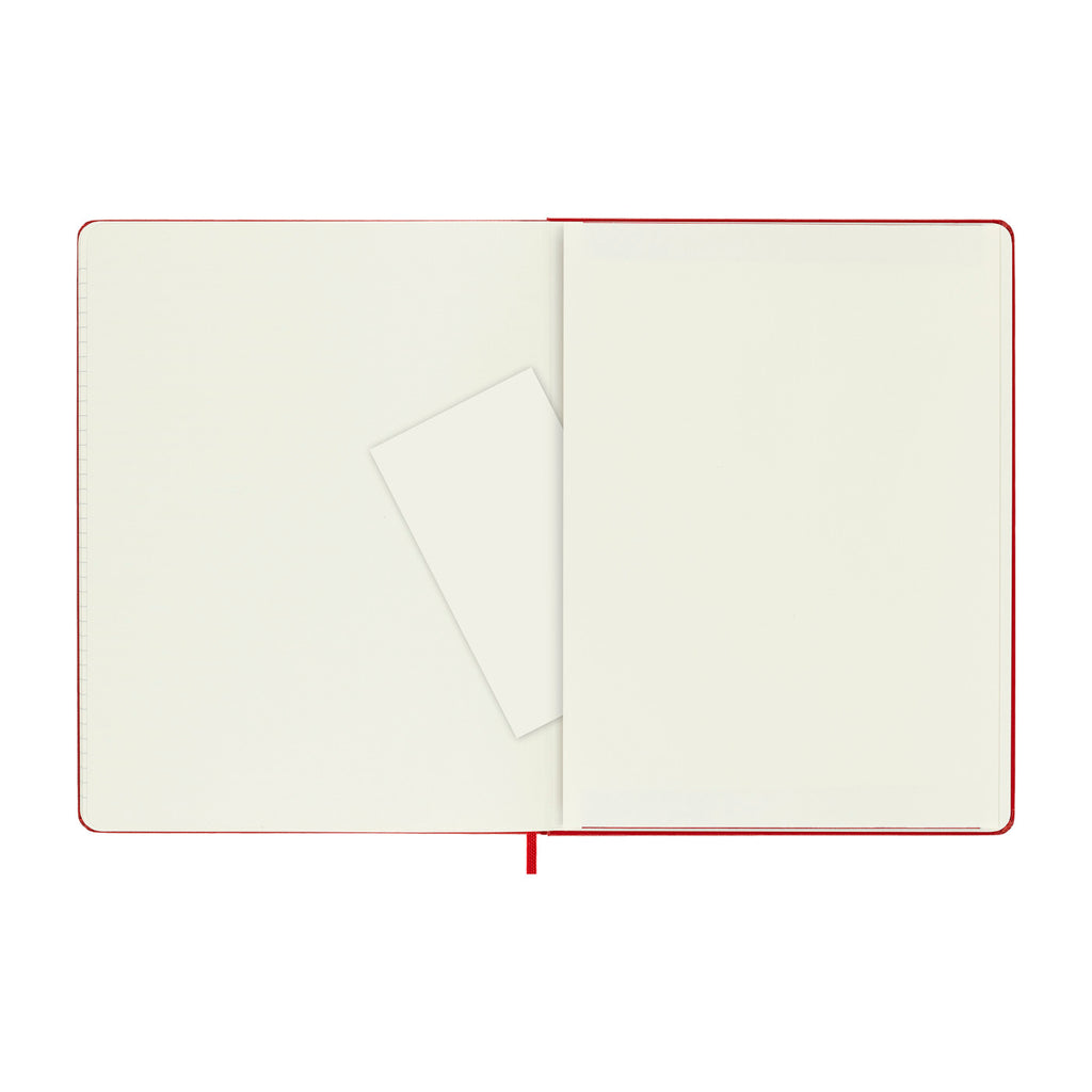 Moleskine Hard Cover Ruled Notebook, X-Large Debossing - Scarlet Red - View 4