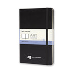 Moleskine Hard Cover Sketchbook, Large - Black - View 3