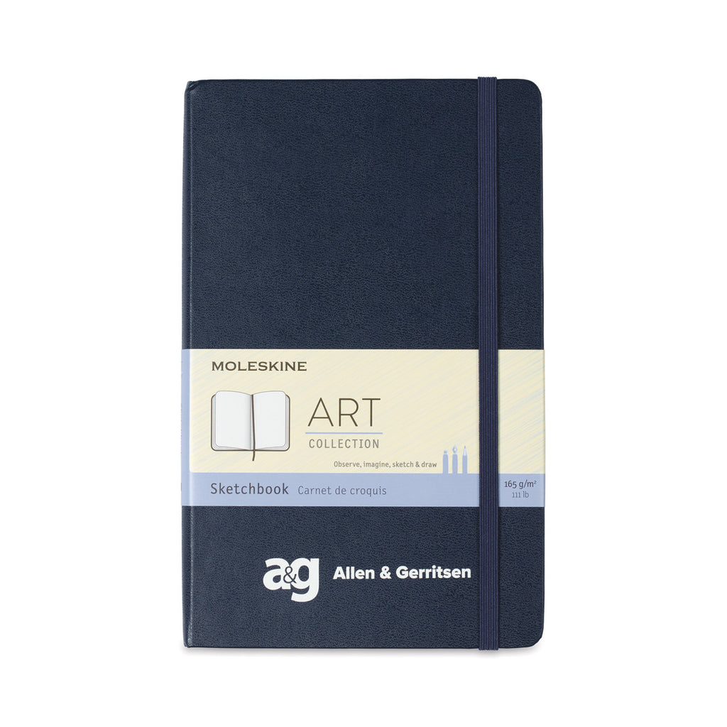 Moleskine Hard Cover Sketchbook, Large - Sapphire Blue - View 1