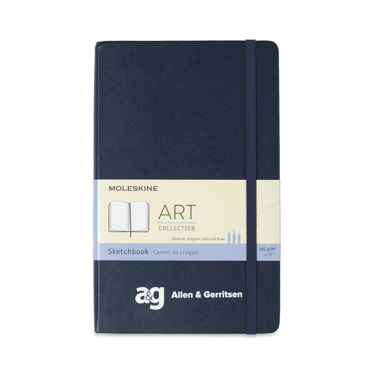 Moleskine Hard Cover Sketchbook, Large - Sapphire Blue - View 1