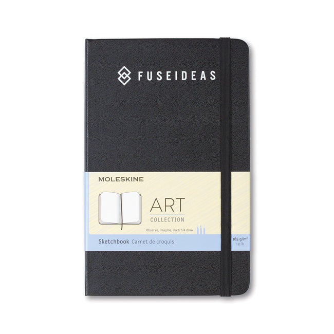 Moleskine Hard Cover Sketchbook, Medium Debossing