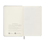 Moleskine Hard Cover Smart Notebook, Ruled, Large Debossing - Black - View 4