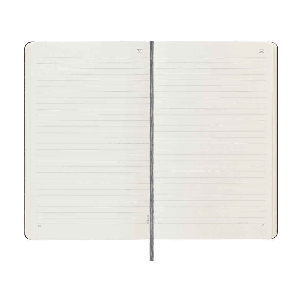 Moleskine Hard Cover Smart Notebook, Ruled, Large Debossing - Black - View 6