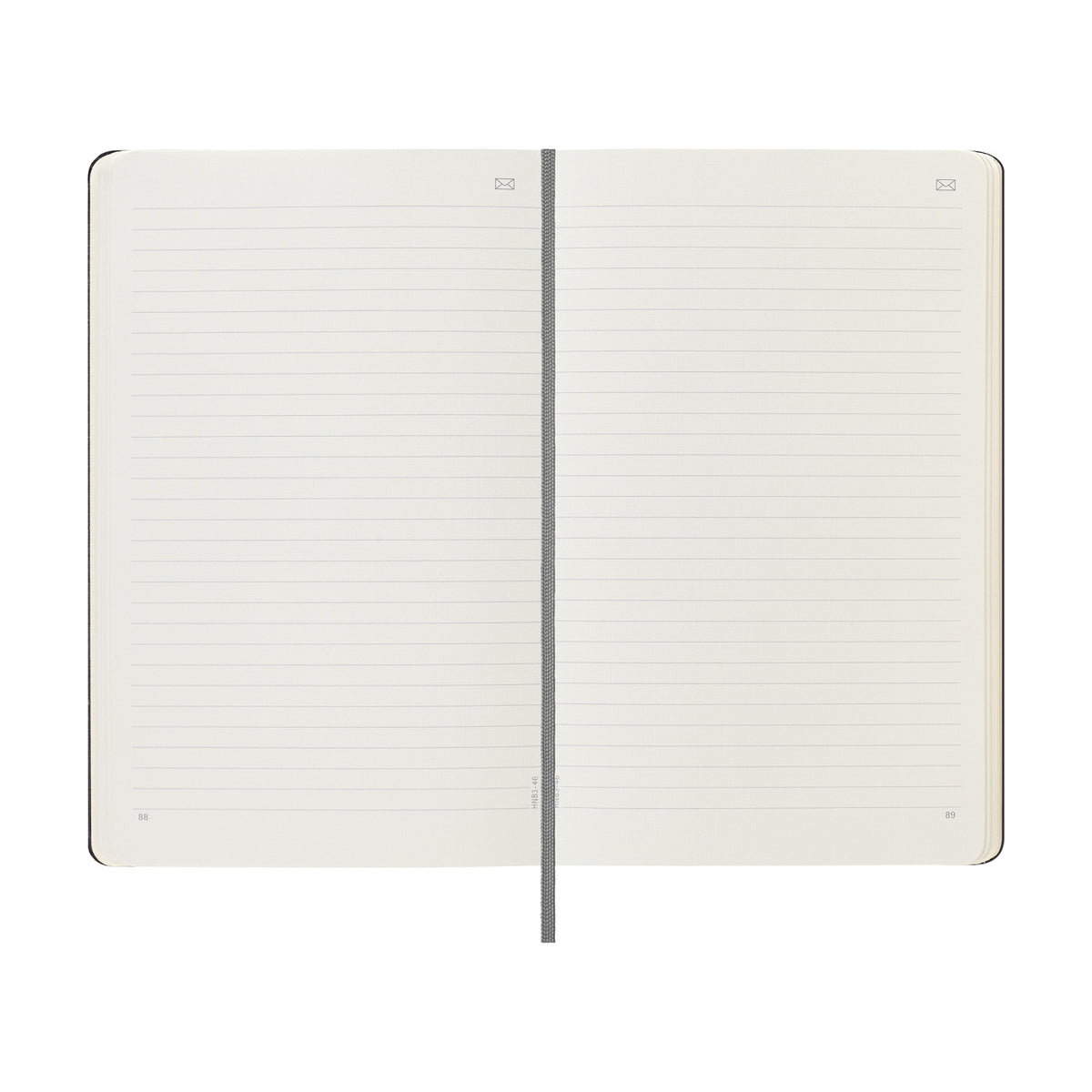 Moleskine Hard Cover Smart Notebook, Ruled, Large Debossing - Black - View 6