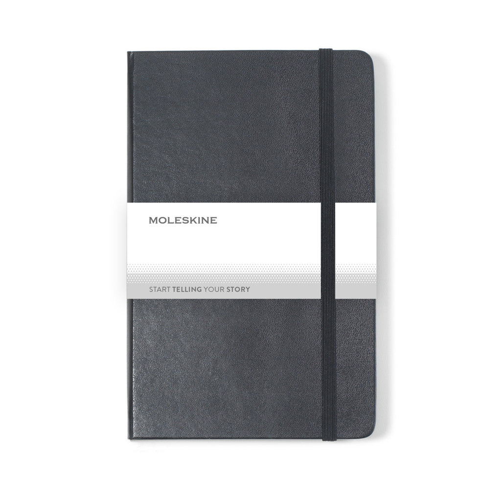 Moleskine Hard Cover Squared Notebook, Large Full Color - Black - View 5