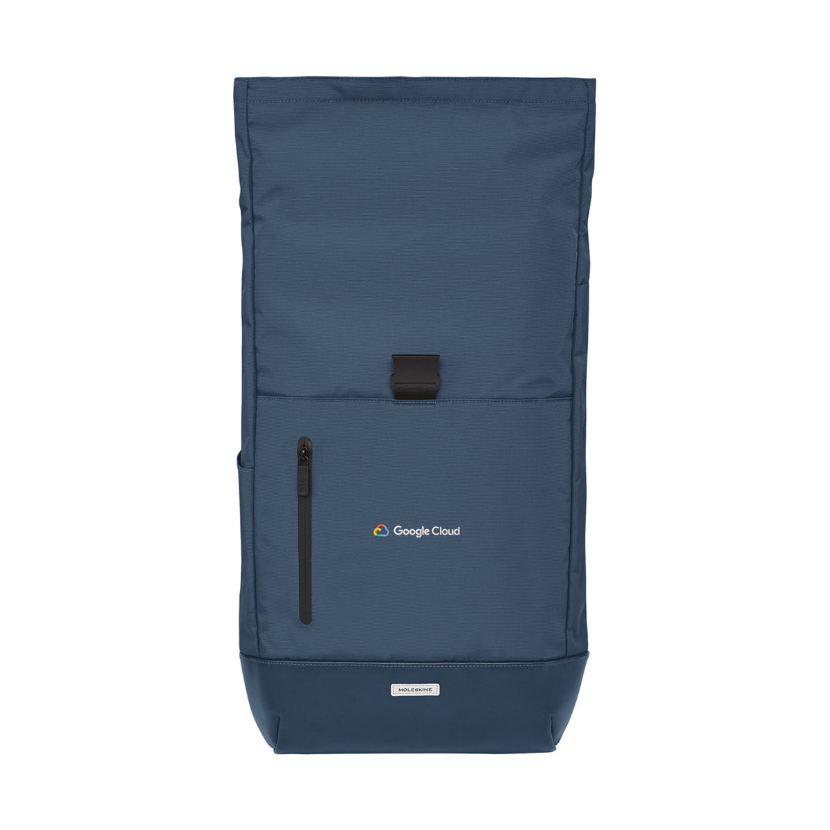 Moleskine Metro Roll Top Laptop Backpack, 30 L Embroidery - Sapphire Blue - View 5