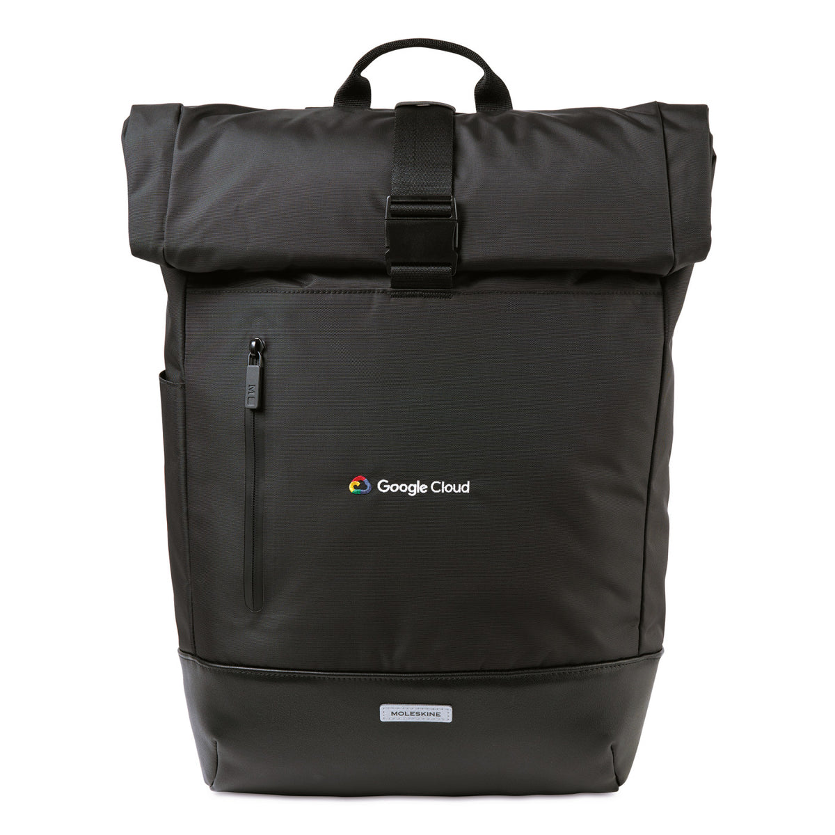 Moleskine Metro Roll Top Laptop Backpack, 30 L Transfer - Black - View 1