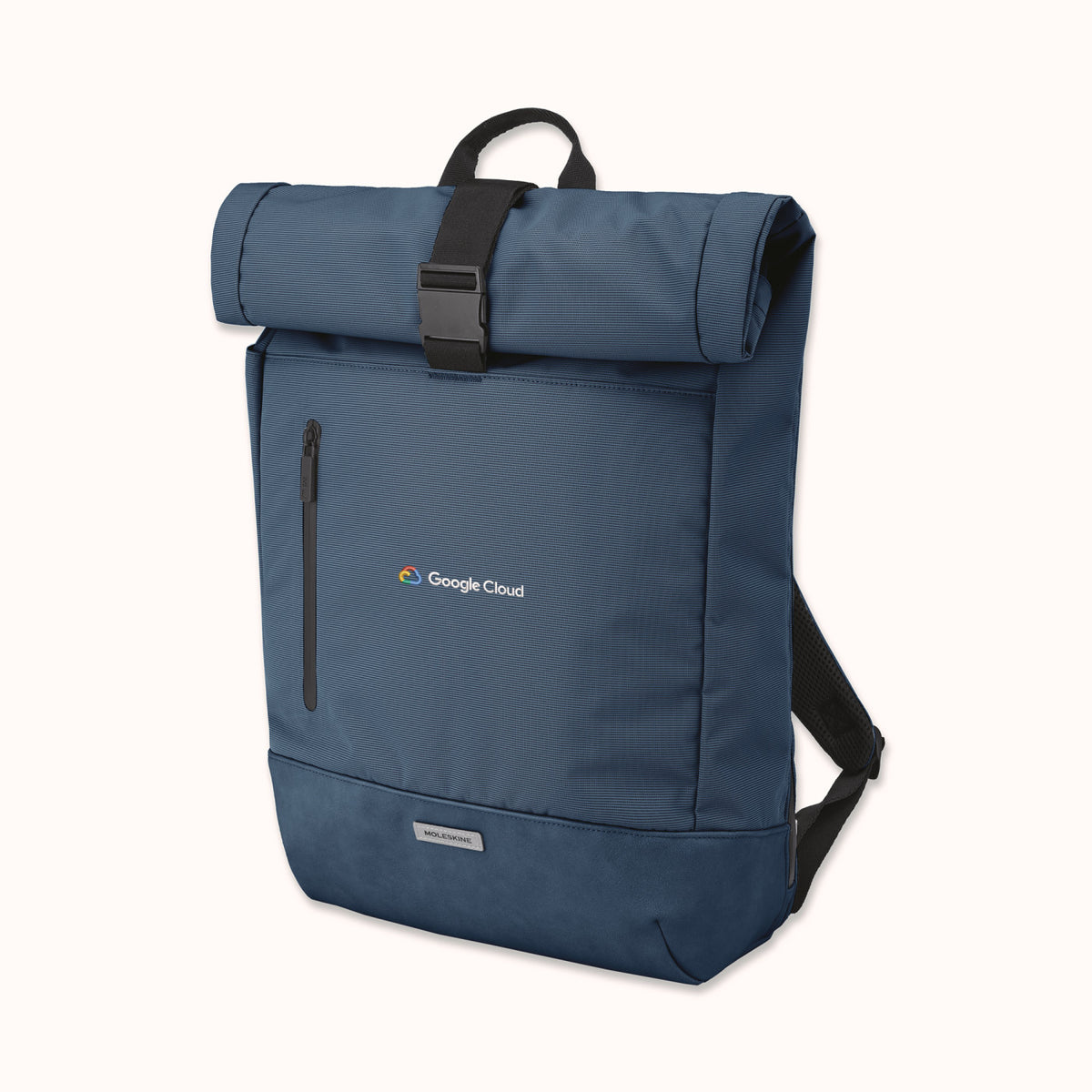 Moleskine Metro Roll Top Laptop Backpack, 30 L Transfer - Sapphire Blue - View 3