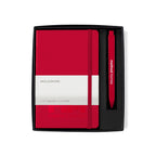Moleskine Notebook and GO Pen Gift Set, Medium Debossing - Scarlet Red - View 2