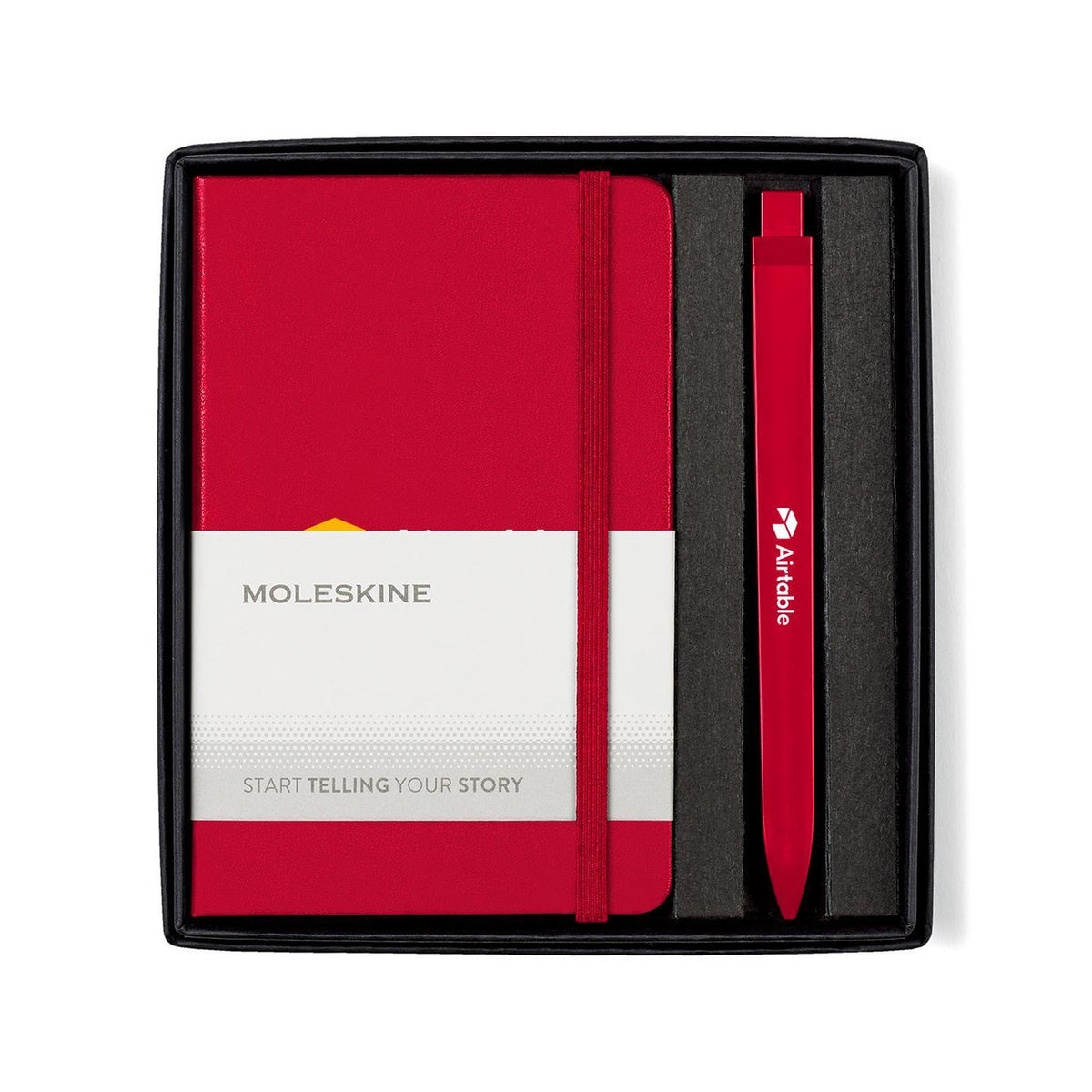 Moleskine Notebook and GO Pen Gift Set, Pocket Debossing - Scarlet Red - View 2