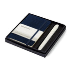 Moleskine Notebook and GO Pen Gift Set, Pocket - Sapphire Blue/White - View 1