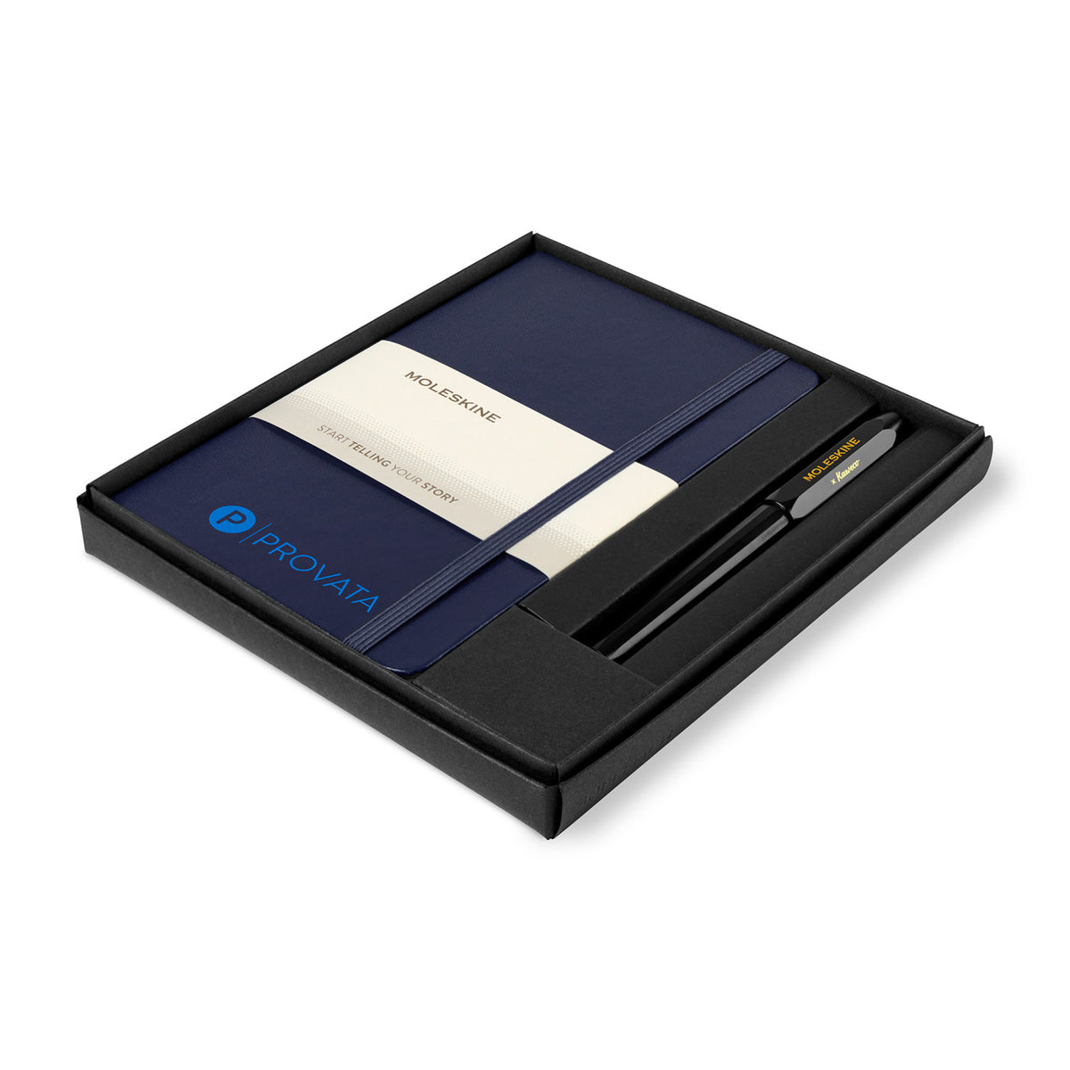 Moleskine Notebook and Kaweco Rollerball Gift Set, Medium Full Color - Navy Blue - View 1