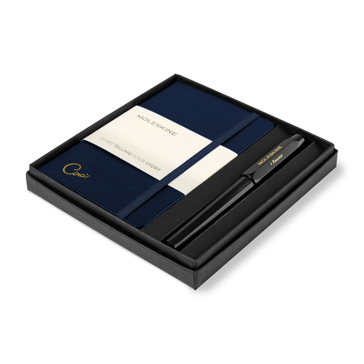 Moleskine Notebook and Kaweco Rollerball Gift Set, Pocket - Sapphire Blue - View 1