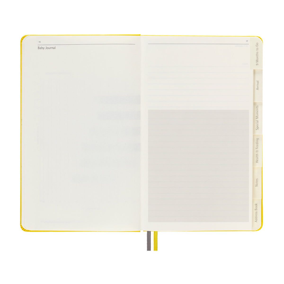 Moleskine Passion Journal, Baby Debossing - Golden Yellow - View 8