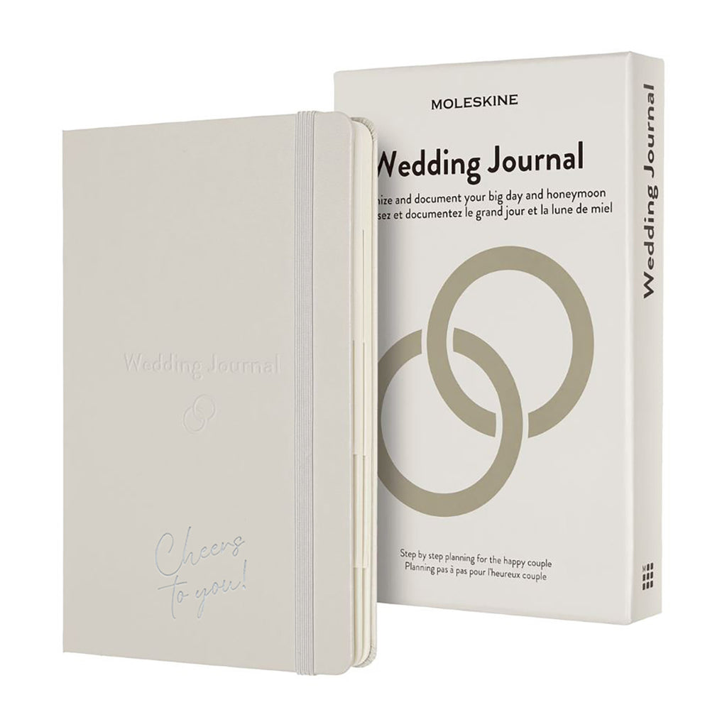 Moleskine Passion Journal, Wedding Debossing - Pearl Grey - View 1