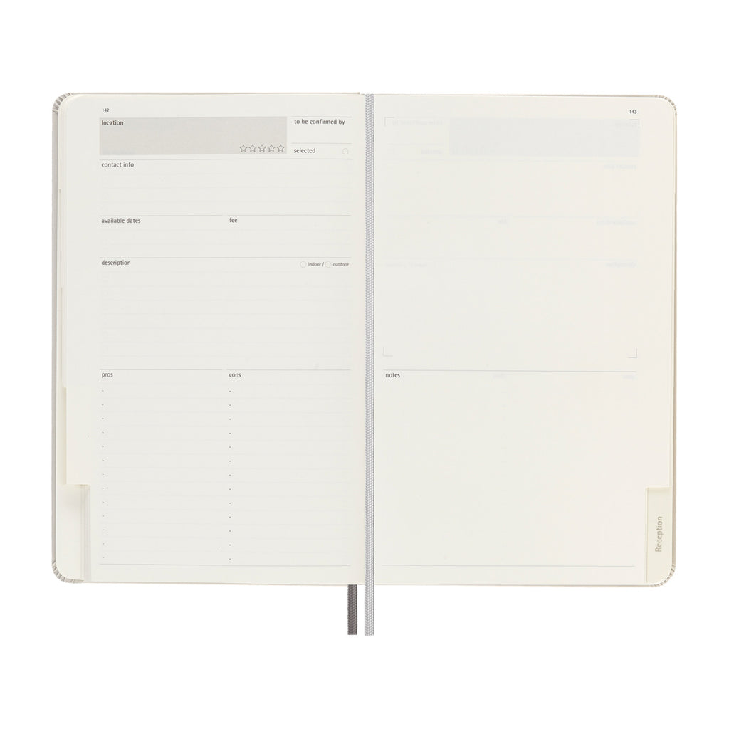 Moleskine Passion Journal, Wedding Debossing - Pearl Grey - View 3