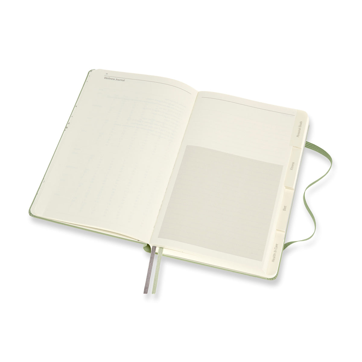 Moleskine Passion Journal, Wellness Debossing - Willow Green - View 6