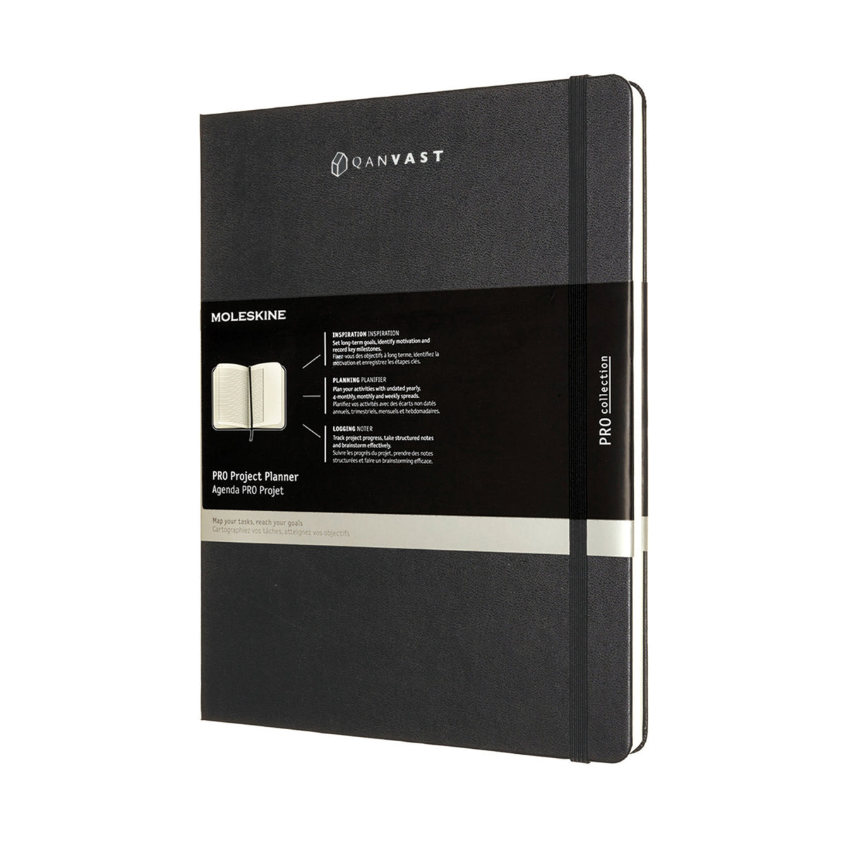 Moleskine Pro Project Planner, Undated, X-Large Full Color - Black - View 4