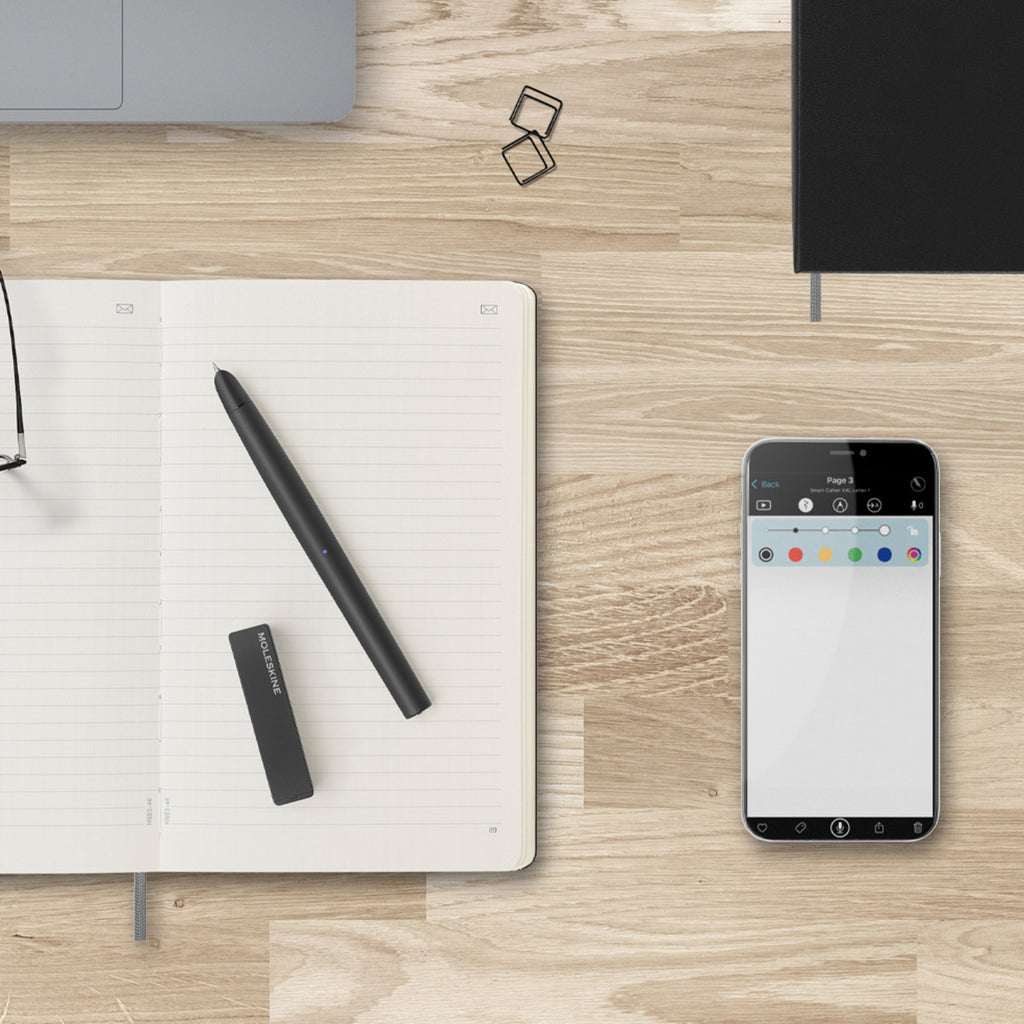 Moleskine Smart Writing Set with Smart Pen and Notebook, Large Debossing - Black - View 12