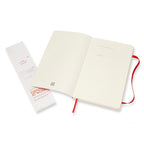 Moleskine Soft Cover Ruled Notebook, Large - Scarlet Red - View 3