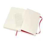 Moleskine Soft Cover Ruled Notebook, Large - Scarlet Red - View 4