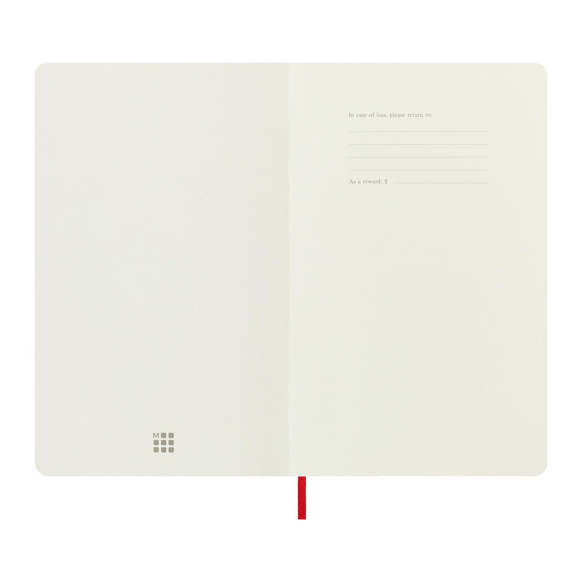 Moleskine Soft Cover Ruled Notebook, Large - Scarlet Red - View 5