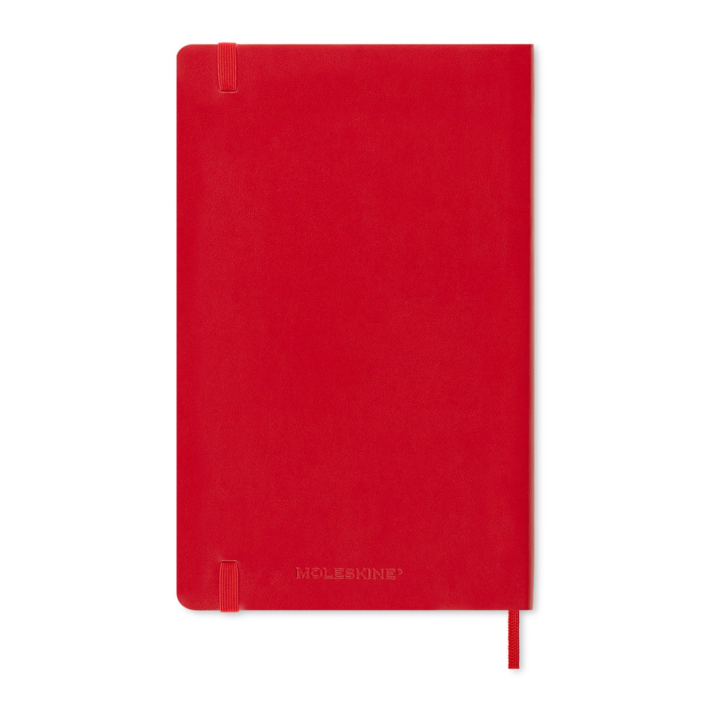 Moleskine Soft Cover Ruled Notebook, Large - Scarlet Red - View 7