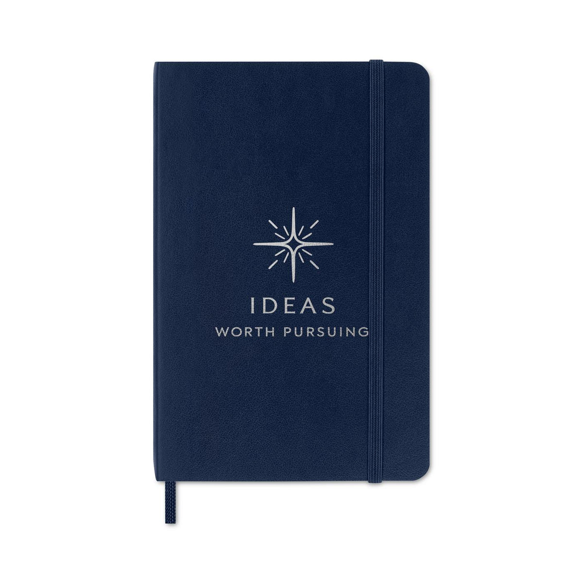 Moleskine Soft Cover Ruled Notebook, Pocket Debossing - Sapphire Blue - View 1