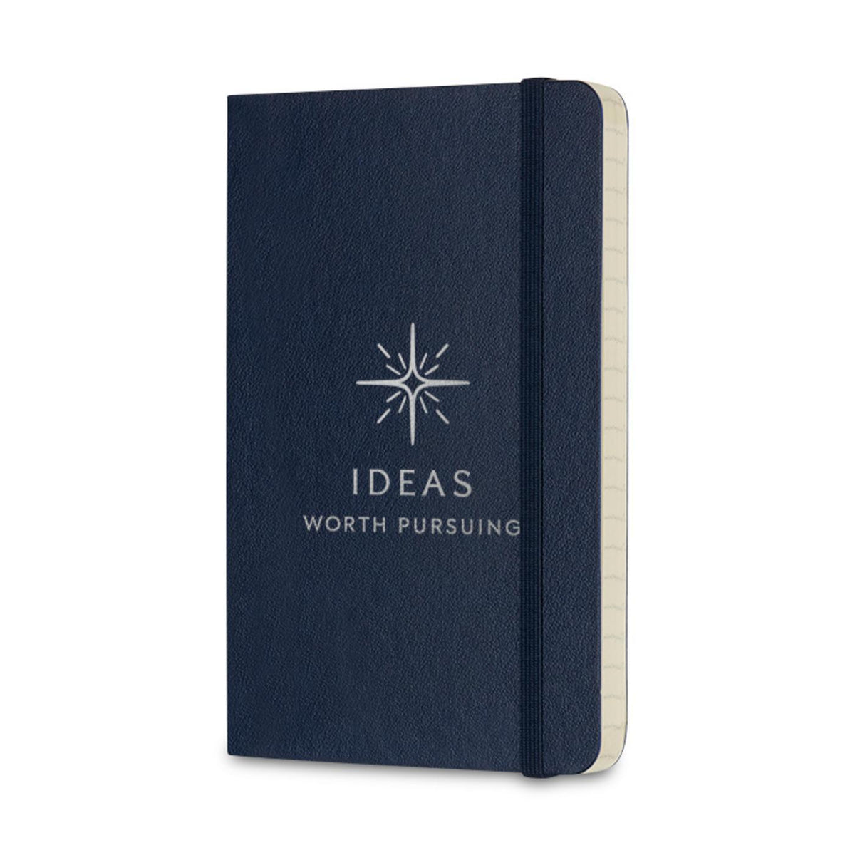 Moleskine Soft Cover Ruled Notebook, Pocket Debossing - Sapphire Blue - View 2