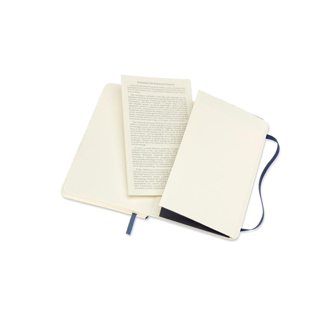 Moleskine Soft Cover Ruled Notebook, Pocket - Sapphire Blue - View 4