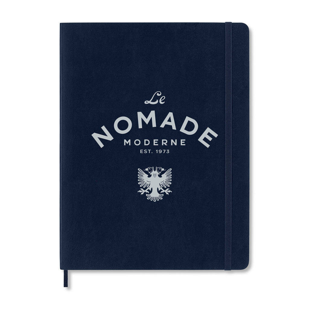 Moleskine Soft Cover Ruled Notebook, X-Large - Sapphire Blue - View 1