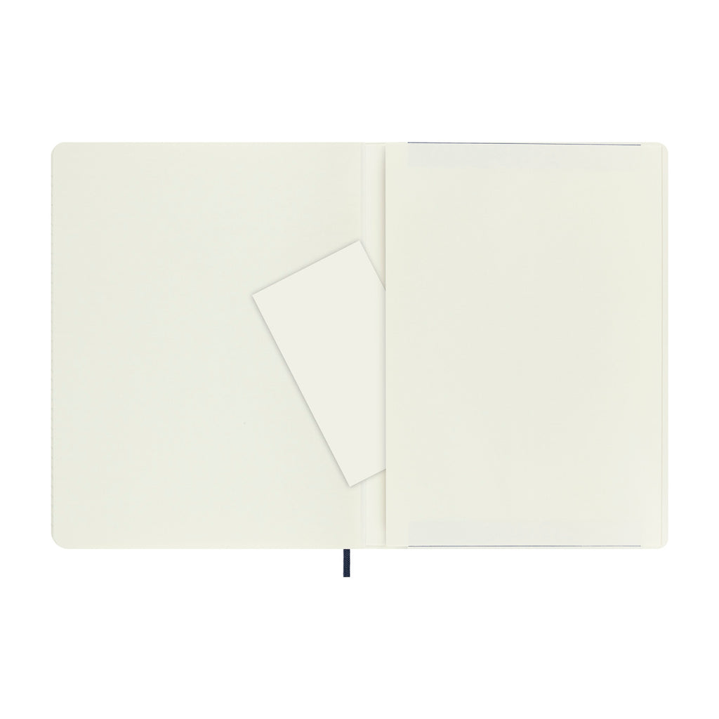 Moleskine Soft Cover Ruled Notebook, X-Large - Sapphire Blue - View 2