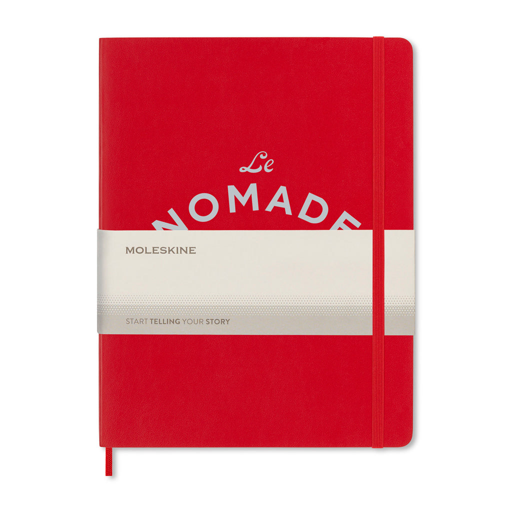 Moleskine Soft Cover Ruled Notebook, X-Large - Scarlet Red - View 2