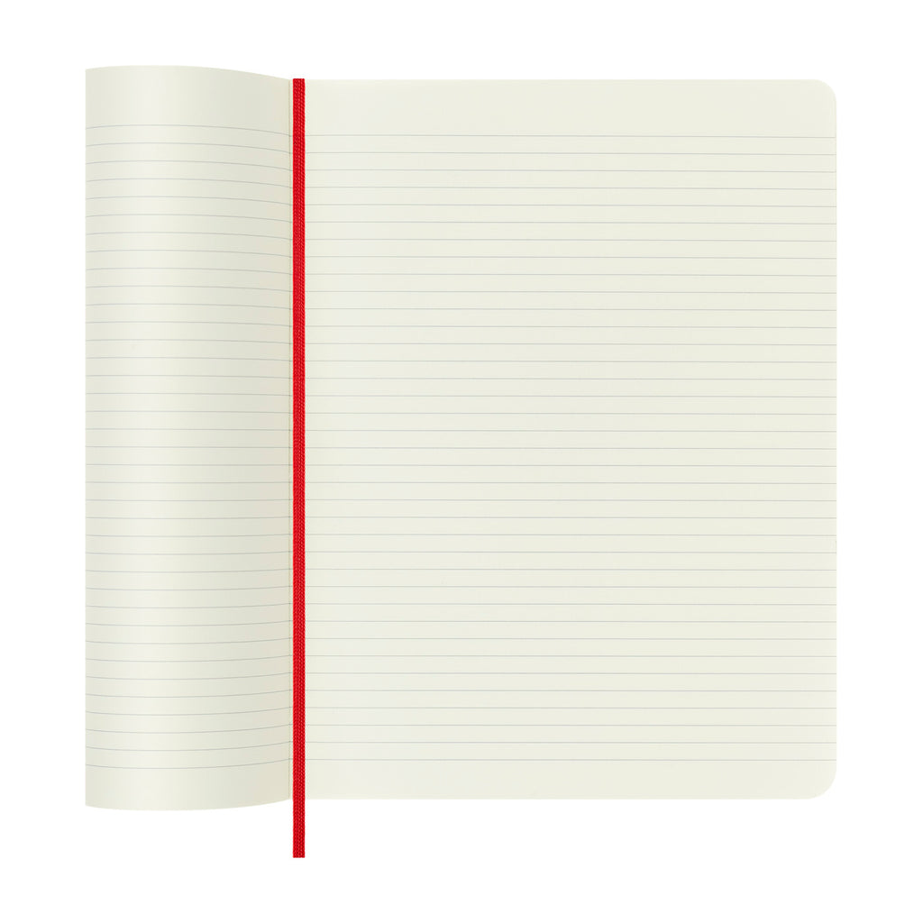 Moleskine Soft Cover Ruled Notebook, X-Large - Scarlet Red - View 4