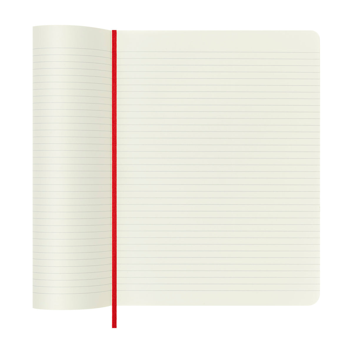 Moleskine Soft Cover Ruled Notebook, X-Large - Scarlet Red - View 4