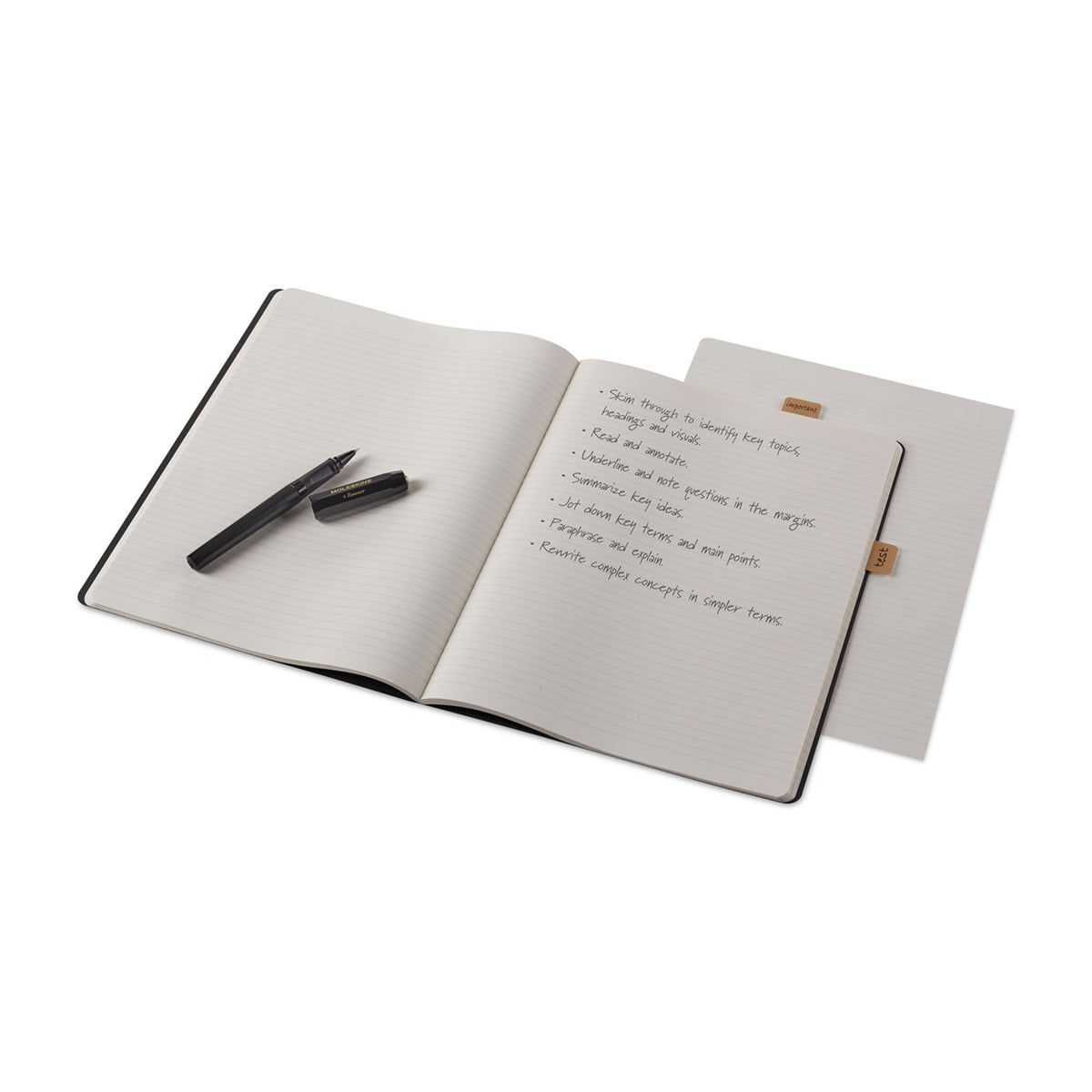 Moleskine Student Cahier Ruled Journal, XX-Large - Black - View 4