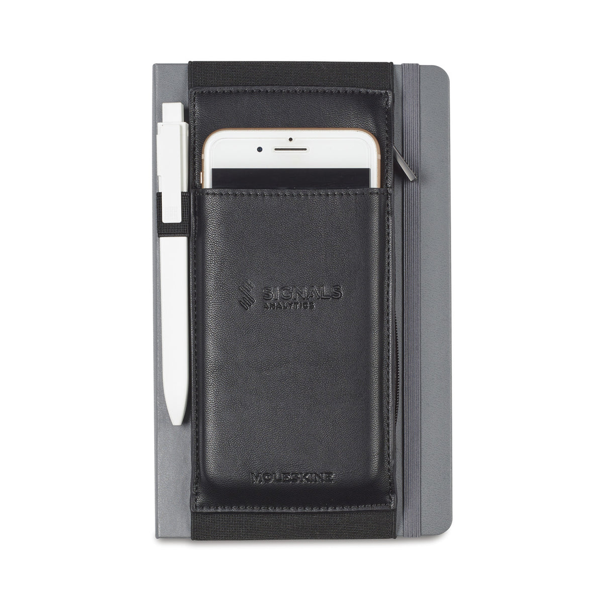 Moleskine Vegan Leather Tool Belt for Large Notebooks Debossing - Black - View 1