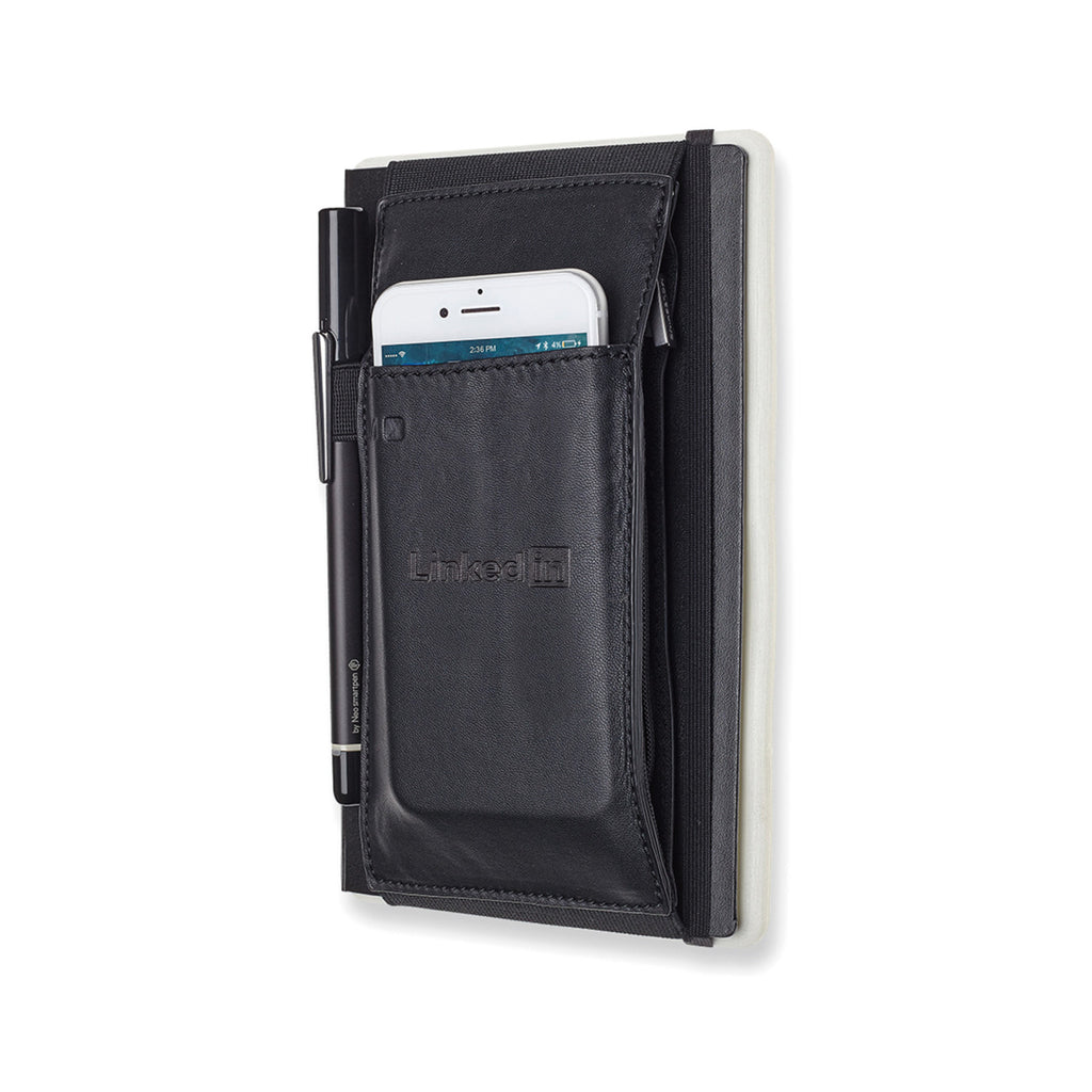 Moleskine Vegan Leather Tool Belt for Large Notebooks Debossing - Black - View 3