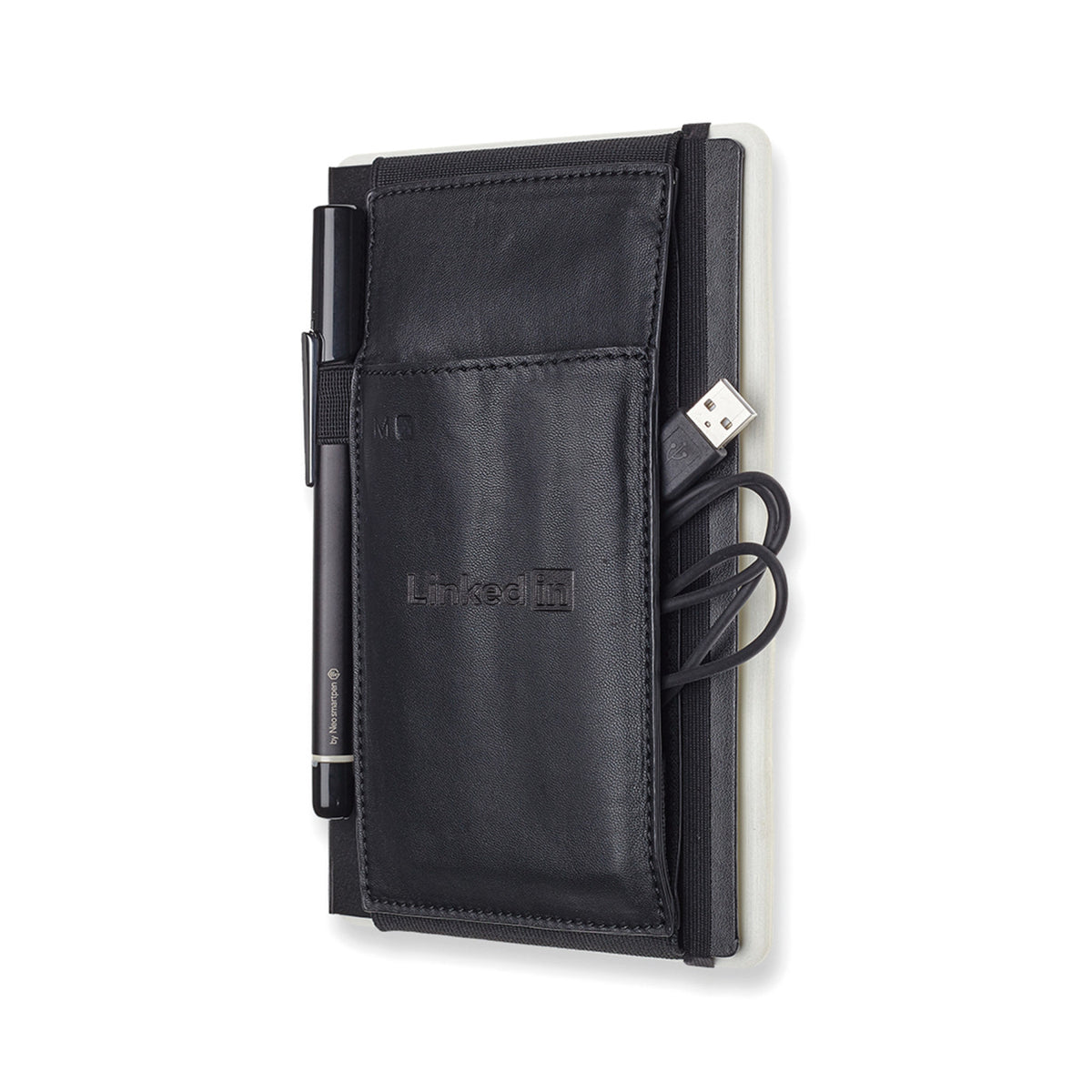 Moleskine Vegan Leather Tool Belt for Large Notebooks Debossing - Black - View 5