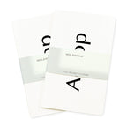 Moleskine Volant Journal Two Pack, Large Debossing - White - View 1