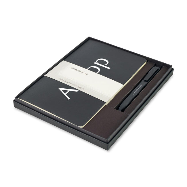 Moleskine Volant Journals and GO Pen Gift Set, Large Debossing
